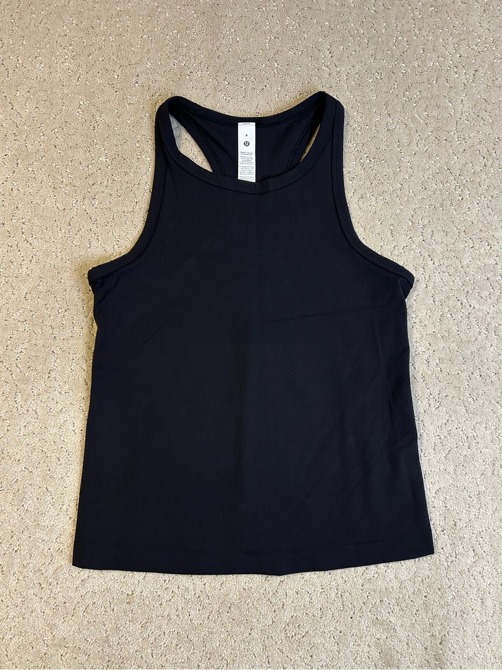 NWT lululemon Align Waist-Length Racerback Tank Top Women’s 8 Black Scoop Tight